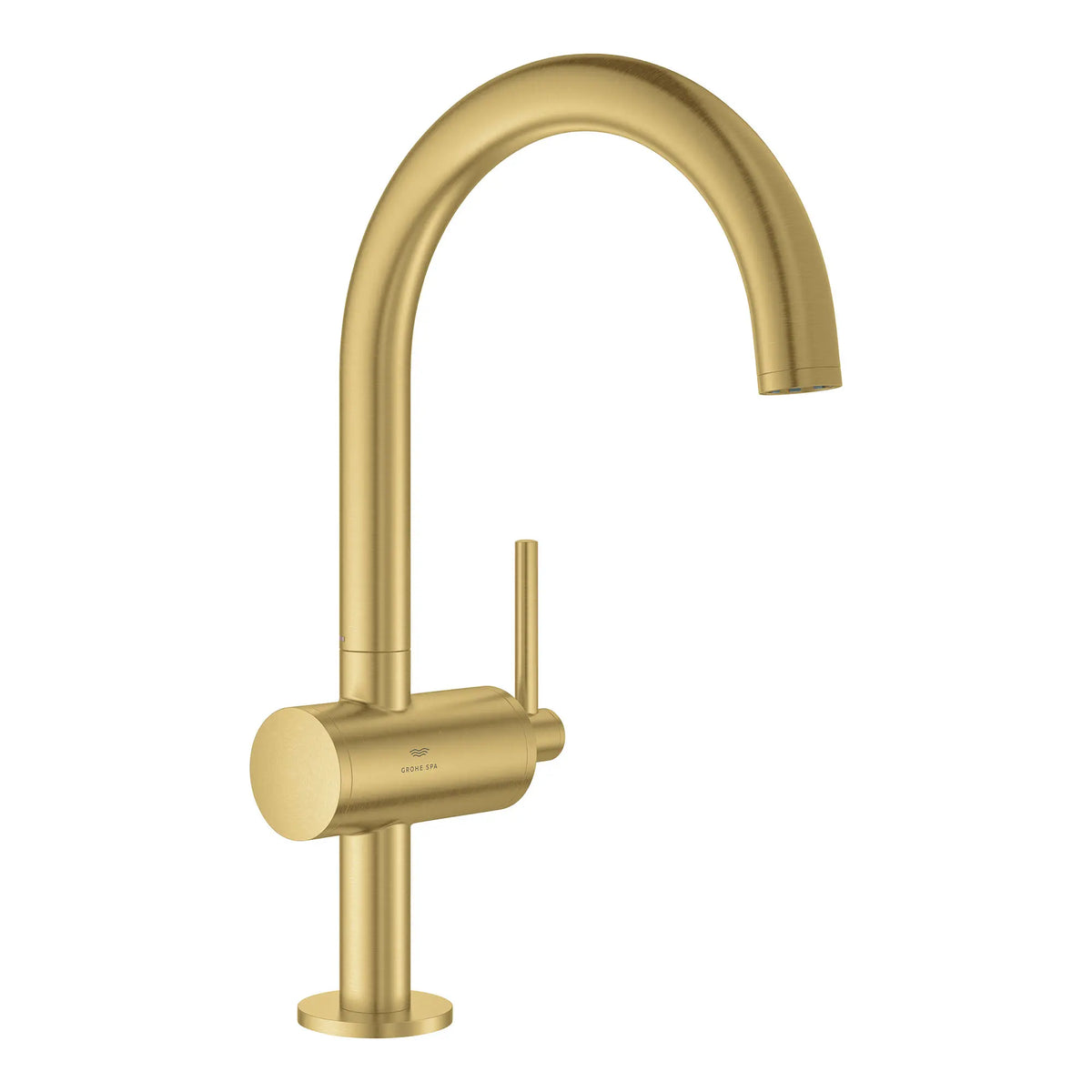 Atrio Single Hole Single-Handle L-Size Bathroom Faucet, 1.2 GPM (4.5 L/min) // BRUSHED COOL SUNRISE // 161483_Atrio_SiloRight_24350GN0_0001_Feb2023_0_CDNwebp_4d05f6c0-7805-4803-86ac-aac8c115c6f2.webp