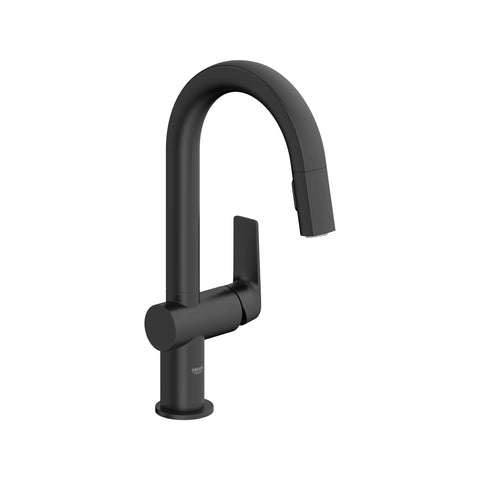 Single-Handle Pull Down Dual Spray Bar Faucet 1.75 GPM (6.6 L/min) - Matte Black