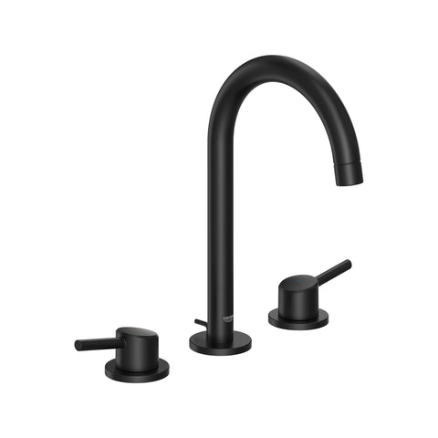 8-inch Widespread 2-Handle L-Size Bathroom Faucet, 1.2 GPM (4.5 L/min) - Matte Black