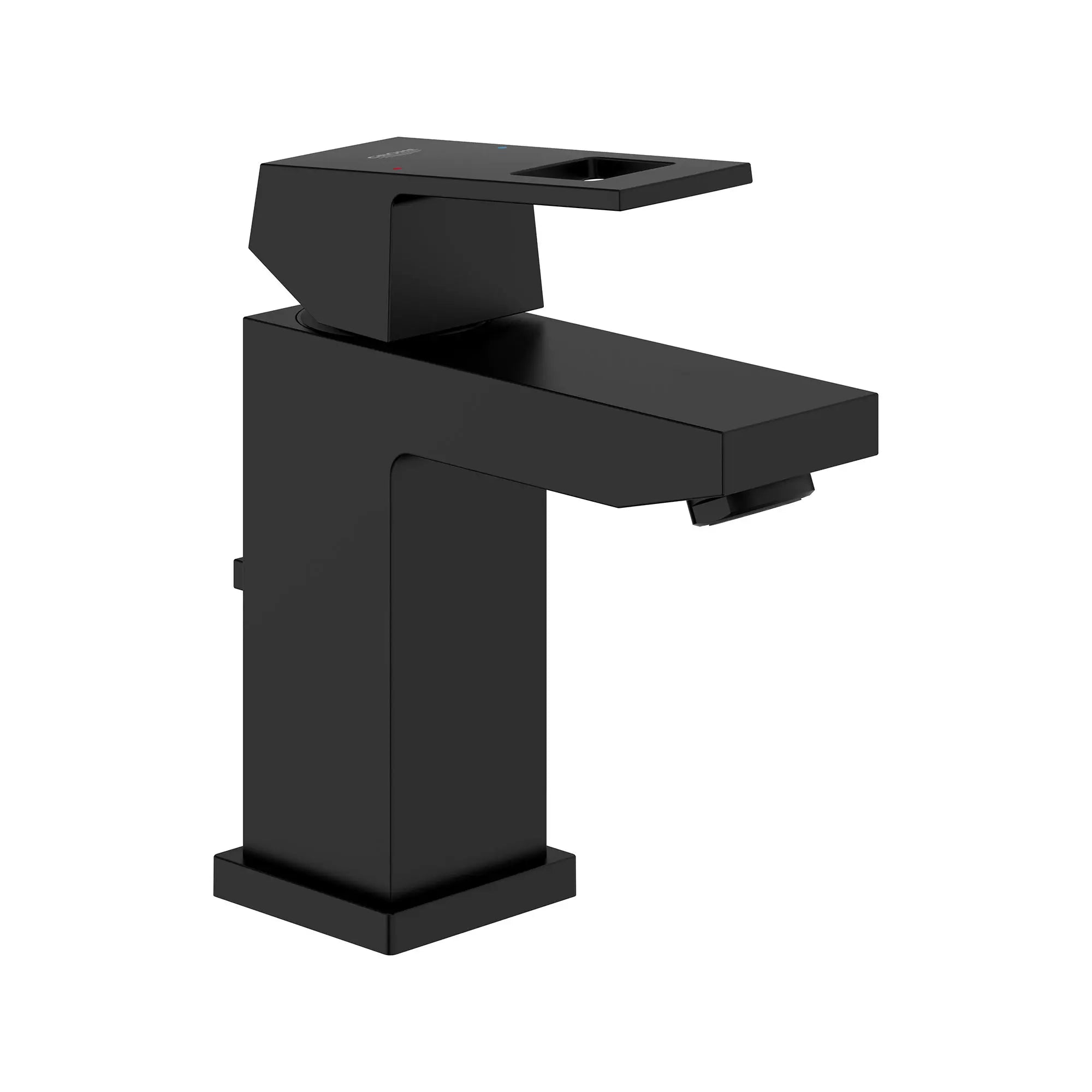 Single Hole Single-Handle S-Size Bathroom Faucet, 1.2 GPM (4.5 L/min) // MATTE BLACK // 161592_Eurocube_SiloRight_23129243A_0001_Feb2023_0_CDNwebp.webp