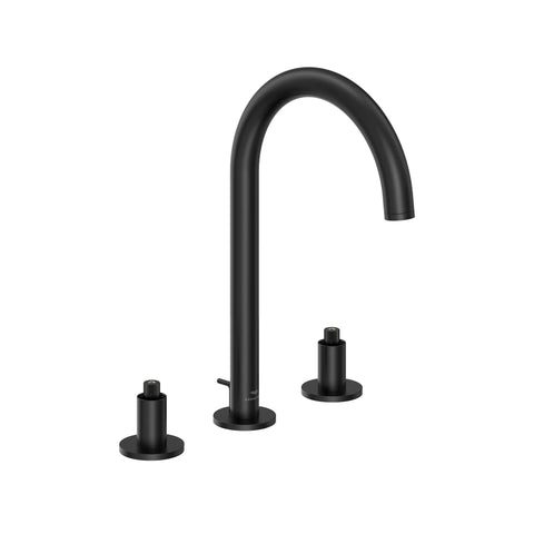 Atrio 8-inch Widespread 2-Handle M-Size Bathroom Faucet without Handles, 1.2 GPM (4.5 L/min) - Matte Black