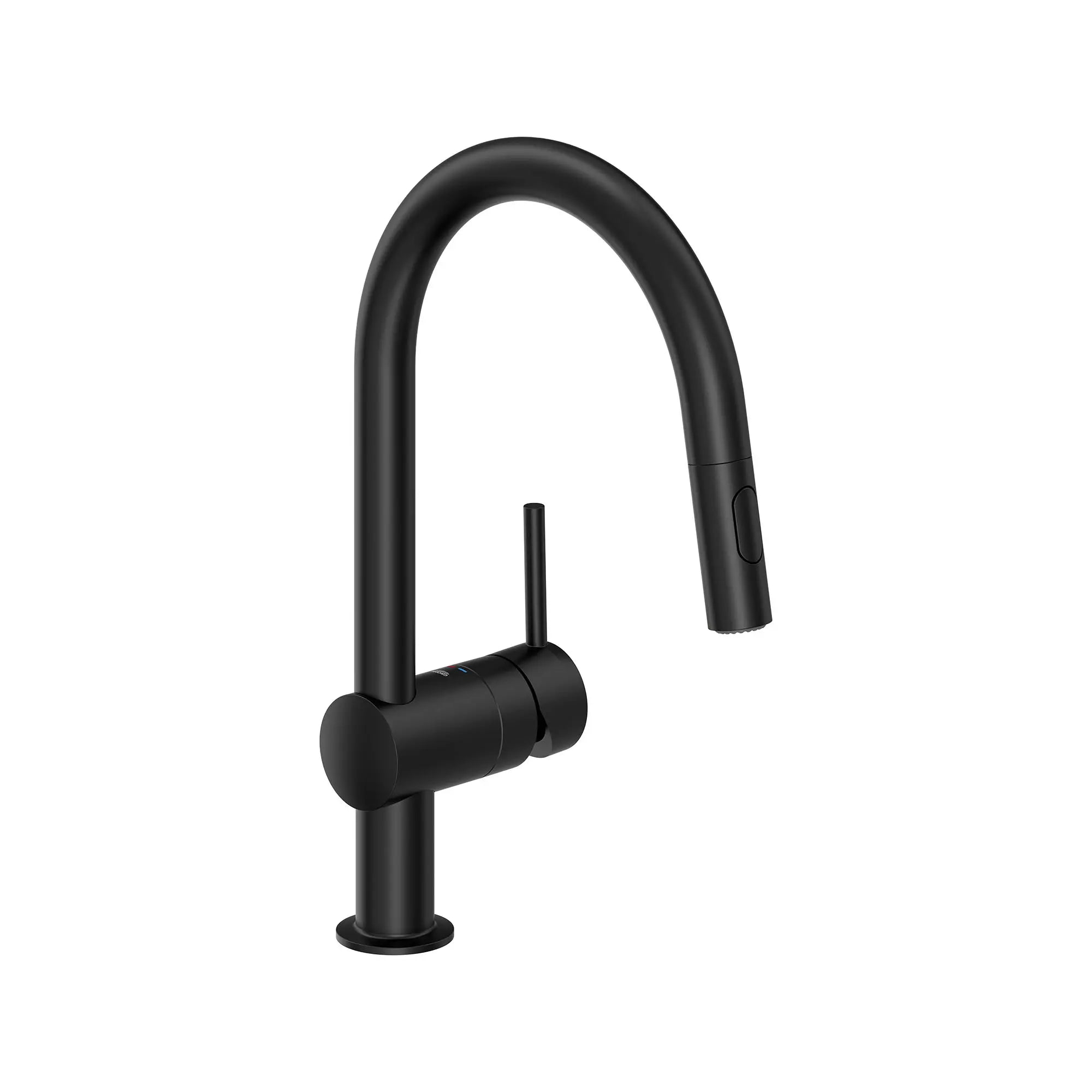 Minta Single-Handle Pull-Down Kitchen Faucet Dual Spray 1.75 GPM (6.6 L/min) // MATTE BLACK // 161598_Minta_SiloRight_313782433_0001_Feb2023_0_CDNwebp.webp
