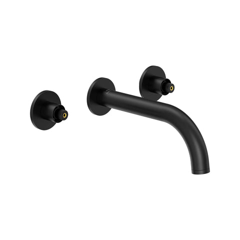 Atrio 2-Handle Wall Mount Faucet without Handles, 1.2 GPM (4.5L.min) - Matte Black