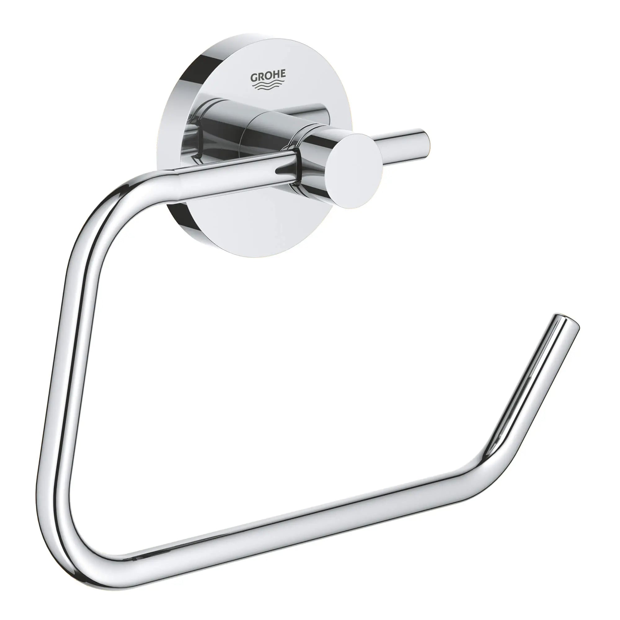 Grohe Toilet Paper Holder - Chrome, Starlight Finish, QuickFix Mounting, 11.4 X 5.7 X 19 Cm