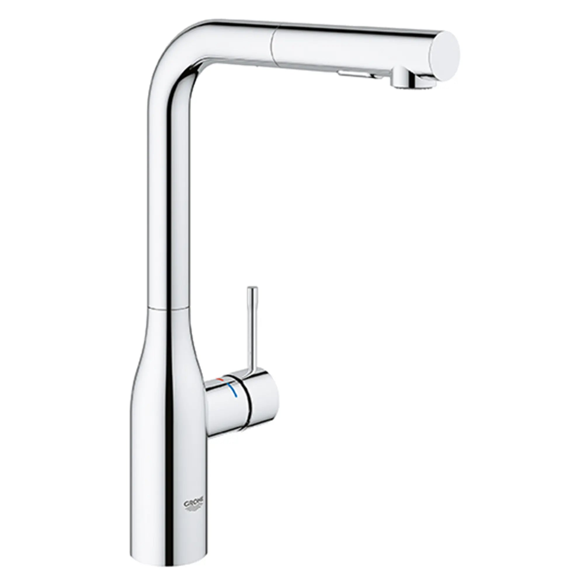 Essence Single-Handle Pull-Out Kitchen Faucet Dual Spray 1.75 GPM (6.6 L/min) // GROHE STARLIGHT CHROME // 161987_30271000_2_CDNwebp.webp
