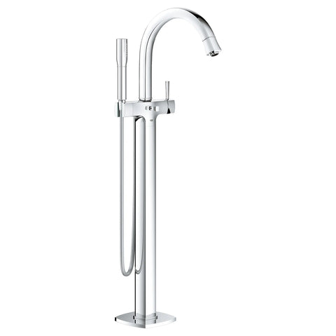 Single-Handle Freestanding Tub Faucet with 1.75 GPM Hand Shower - GROHE StarLight Chrome