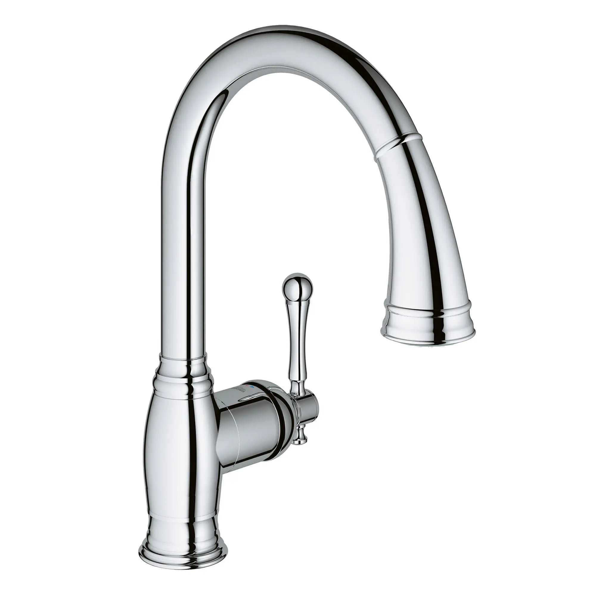 Bridgeford Single-Handle Pull-Down Kitchen Faucet Dual Spray 1.75 GPM // GROHE STARLIGHT CHROME // 162039_33870002_0_CDNwebp.webp