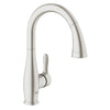 [30213DC1] Single-Handle Pull Down Kitchen Faucet Dual Spray 1.75 GPM - GROHE StarLight Chrome