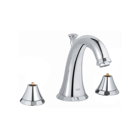 8-inch Widespread 2-Handle S-Size Bathroom Faucet 1.2 GPM - GROHE StarLight Chrome