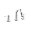[2041800A] 8-inch Widespread 2-Handle S-Size Bathroom Faucet 1.2 GPM - GROHE StarLight Chrome