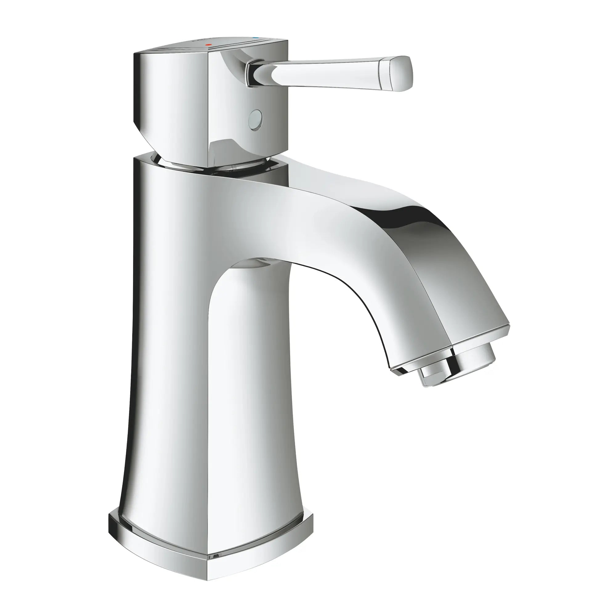Single Hole Single-Handle M-Size Bathroom Faucet 1.2 GPM Less Drain // GROHE STARLIGHT CHROME // 162452_2331200A_0_CDNwebp.webp