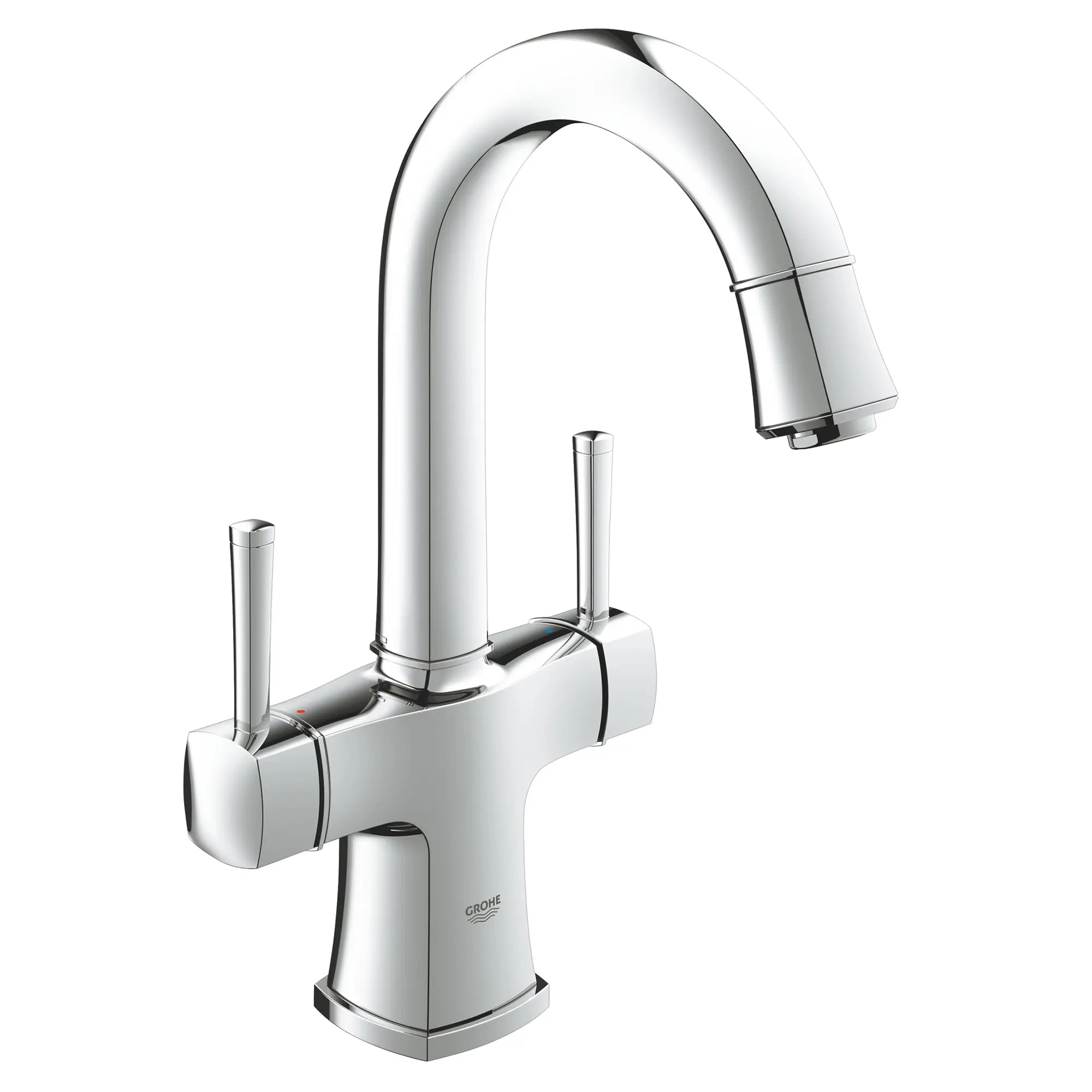Single Hole 2-Handle L-Size Bathroom Faucet 1.2 GPM // GROHE STARLIGHT CHROME // 162465_2110800A_0_CDNwebp.webp