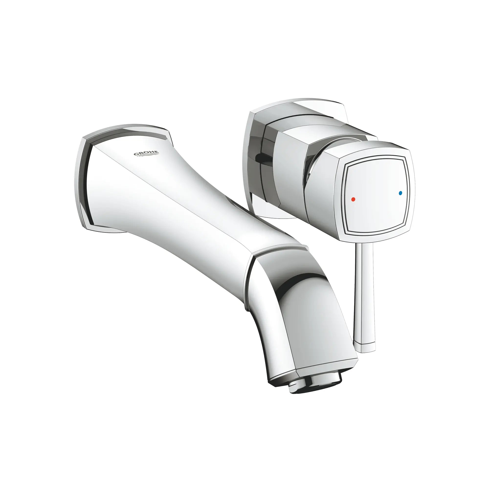 2-Handle Wall Mount Faucet 1.2 GPM // GROHE STARLIGHT CHROME // 162513_1993100A_0_CDNwebp.webp