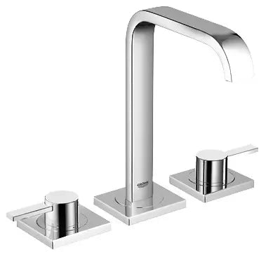 8-inch Widespread 2-Handle M-Size Bathroom Faucet 1.2 GPM - GROHE StarLight Chrome