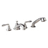 [25502000] 4-Hole 2-Handle Deck Mount Roman Tub Faucet with 2.5 GPM Hand Shower - GROHE StarLight Chrome