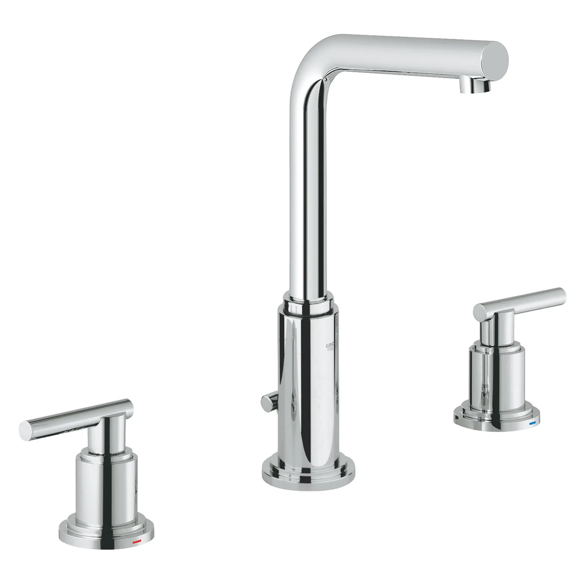 8-inch Widespread 2-Handle L-Size Bathroom Faucet 1.2 GPM // GROHE STARLIGHT CHROME // 163154_20384001-Atrio-2Hdl-Basin-3-Hole-Swivel-Spout-Us-Chrome-Silo-1_0_CDNwebp.webp