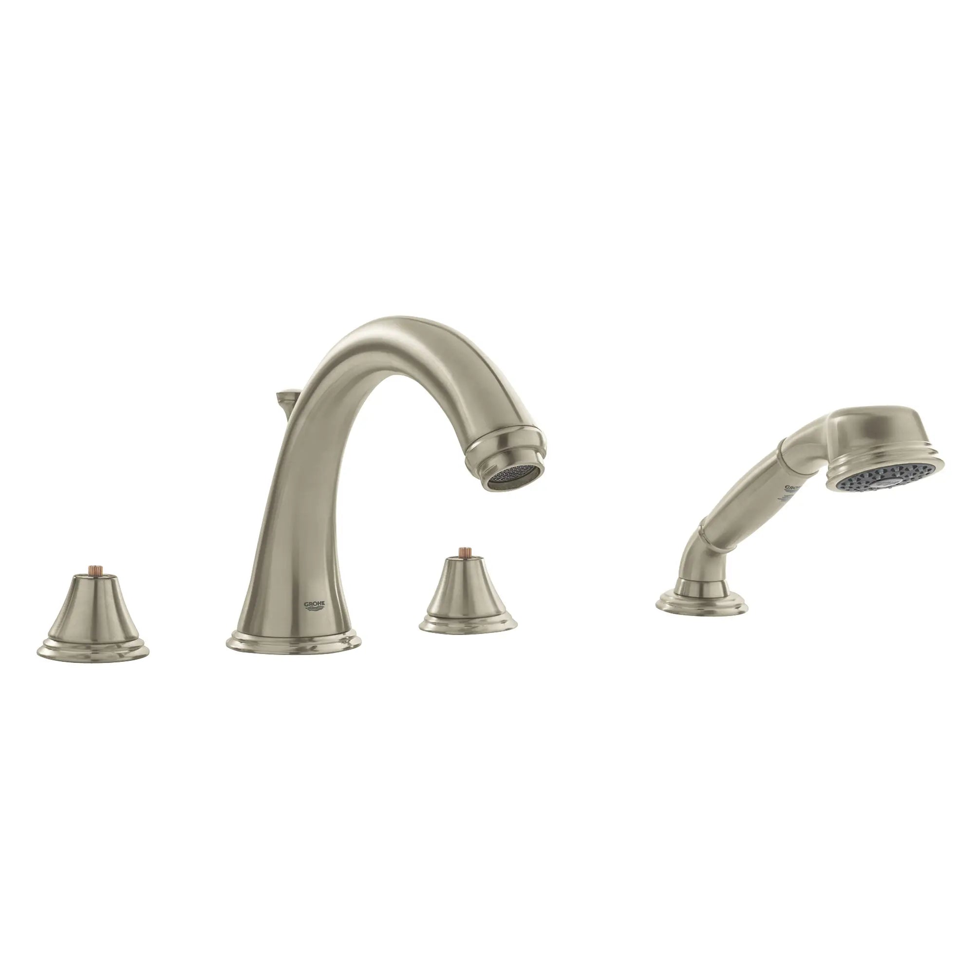Roman Tub Filler With 2.5 GPM Personal Hand Shower // BRUSHED NICKEL INFINITYFINISH // 163156_25506EN0-Geneva-Roman-Tub-Filler-With-2-5-GPM-Personal-Hand-Shower-Brushed-Nickel-Silo_0_CDNwebp.webp