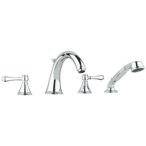 [25506000] Roman Tub Filler With 2.5 GPM Personal Hand Shower - GROHE StarLight Chrome