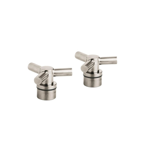 Lever Handles (Pair) - Brushed Nickel InfinityFinish
