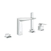 [19787001] 4-Hole Single-Handle Deck Mount Roman Tub Faucet with 1.75 GPM Hand Shower - GROHE StarLight Chrome