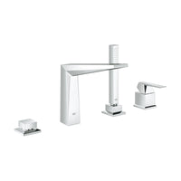 [19787001] 4-Hole Single-Handle Deck Mount Roman Tub Faucet with 1.75 GPM Hand Shower - GROHE StarLight Chrome