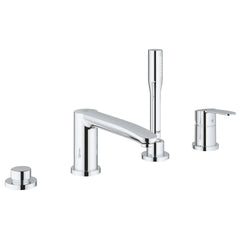 [23048003] 4-Hole Single-Handle Deck Mount Roman Tub Faucet with 1.75 GPM Hand Shower - GROHE StarLight Chrome