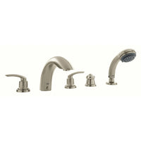[25597EN0] Five-Hole Bathtub Faucet with Handshower - Brushed Nickel InfinityFinish