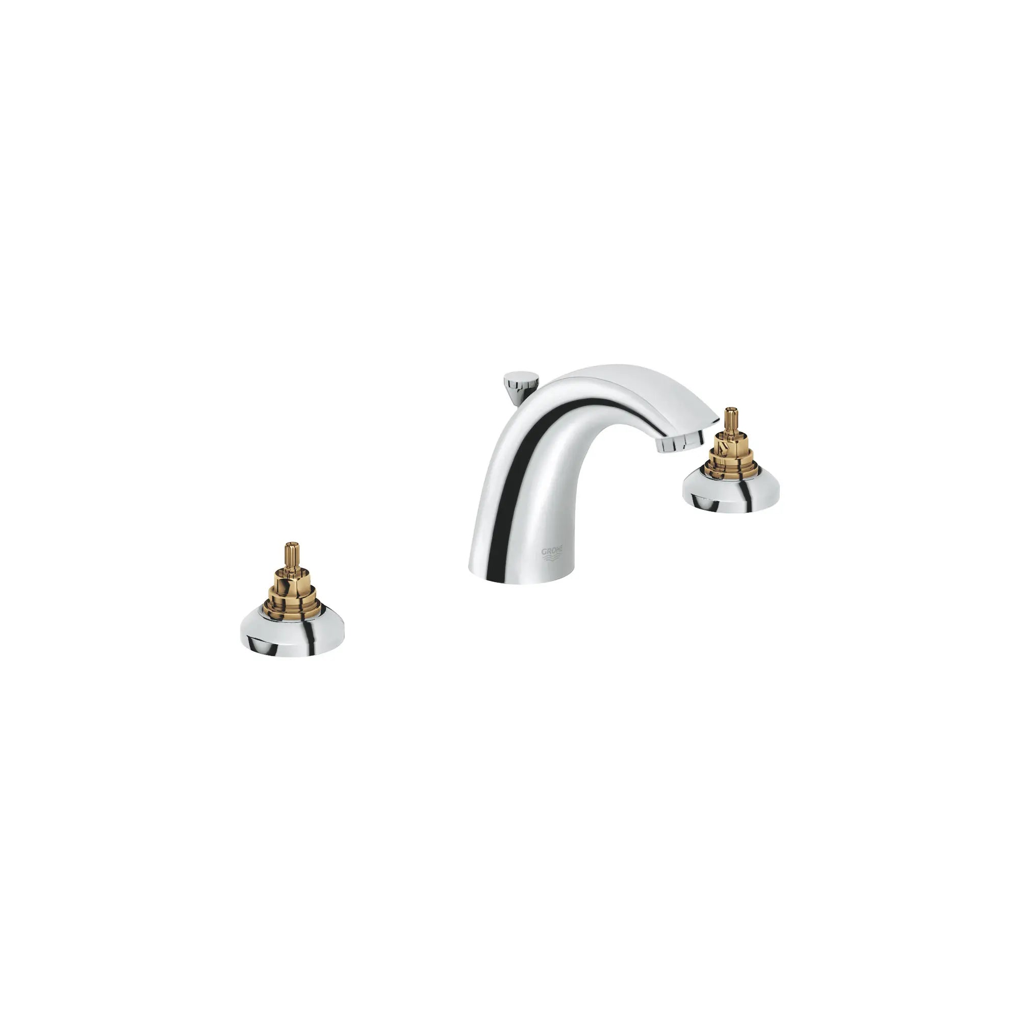 Lavatory 8 in. Widespread 2-Handle Bathroom Faucet - 1.5 GPM // GROHE STARLIGHT CHROME // 163295_20121001-Arden-Lavatory-Arden-8-in-Widespread-2-Handle-Bathroom-Faucet-15-GPM-in-Chrome-Silo_0_CDNwebp.webp