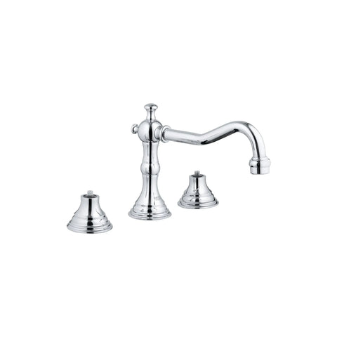Bridgeford 8 in. Widespread 2-Handle 3-Hole Bathroom Faucet - GROHE StarLight Chrome