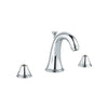 [2080100A] 8-inch Widespread 2-Handle S-Size Bathroom Faucet 1.2 GPM - GROHE StarLight Chrome
