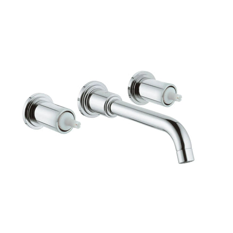 2-Handle 3-Hole Wall Mount Vessel Bathroom Faucet - 1.5 GPM - GROHE StarLight Chrome