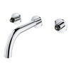 [20663000] Atrio 2-Handle Wall Mount Faucet, 1.2 GPM (4.5 L/min) - GROHE StarLight Chrome