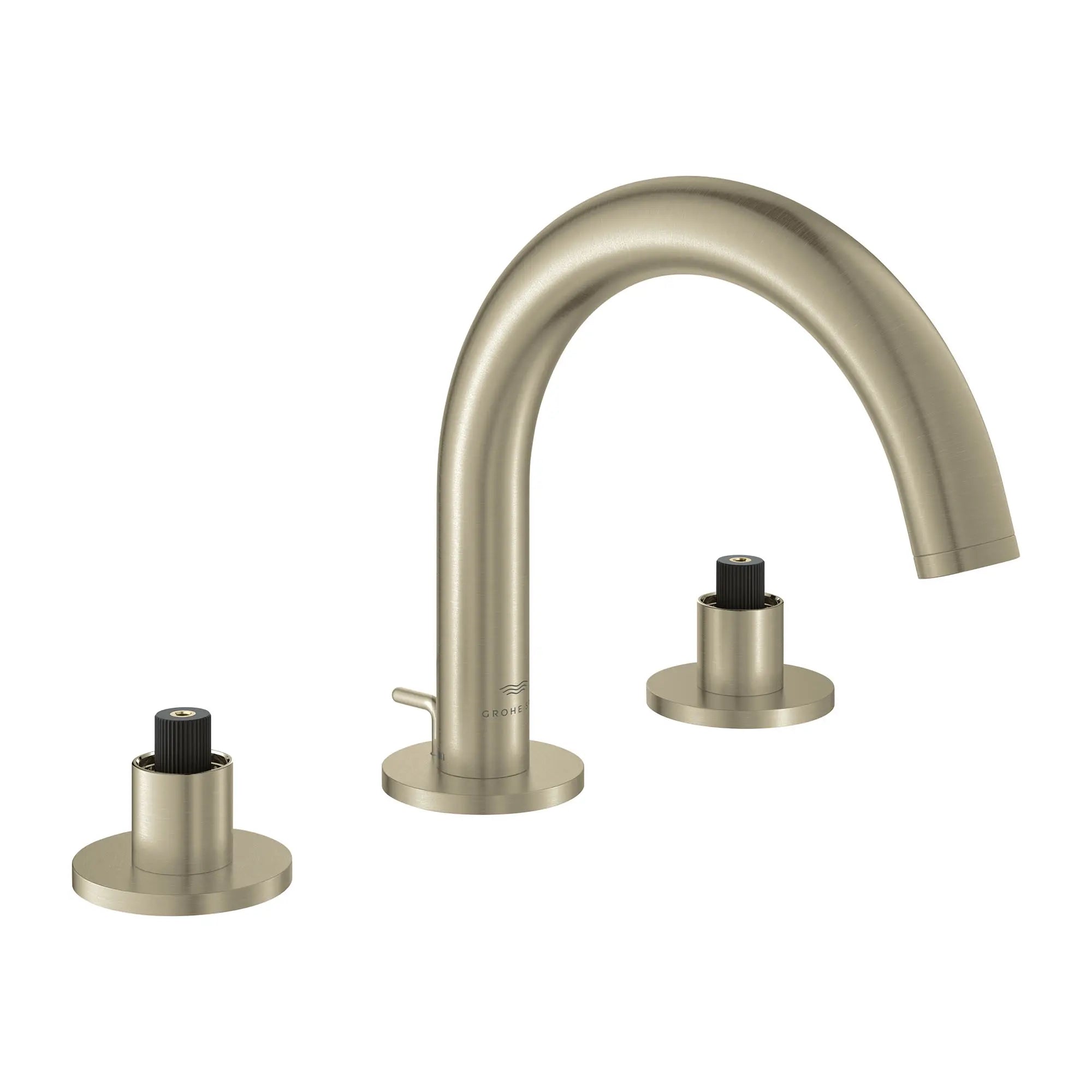 Atrio 8-inch Widespread 2-Handle S-Size Bathroom Faucet without Handles, 1.2 GPM (4.5 L/min) // BRUSHED NICKEL INFINITYFINISH // 163439_Atrio_SiloRight_20660EN0_003_Feb2023_0_CDNwebp.webp