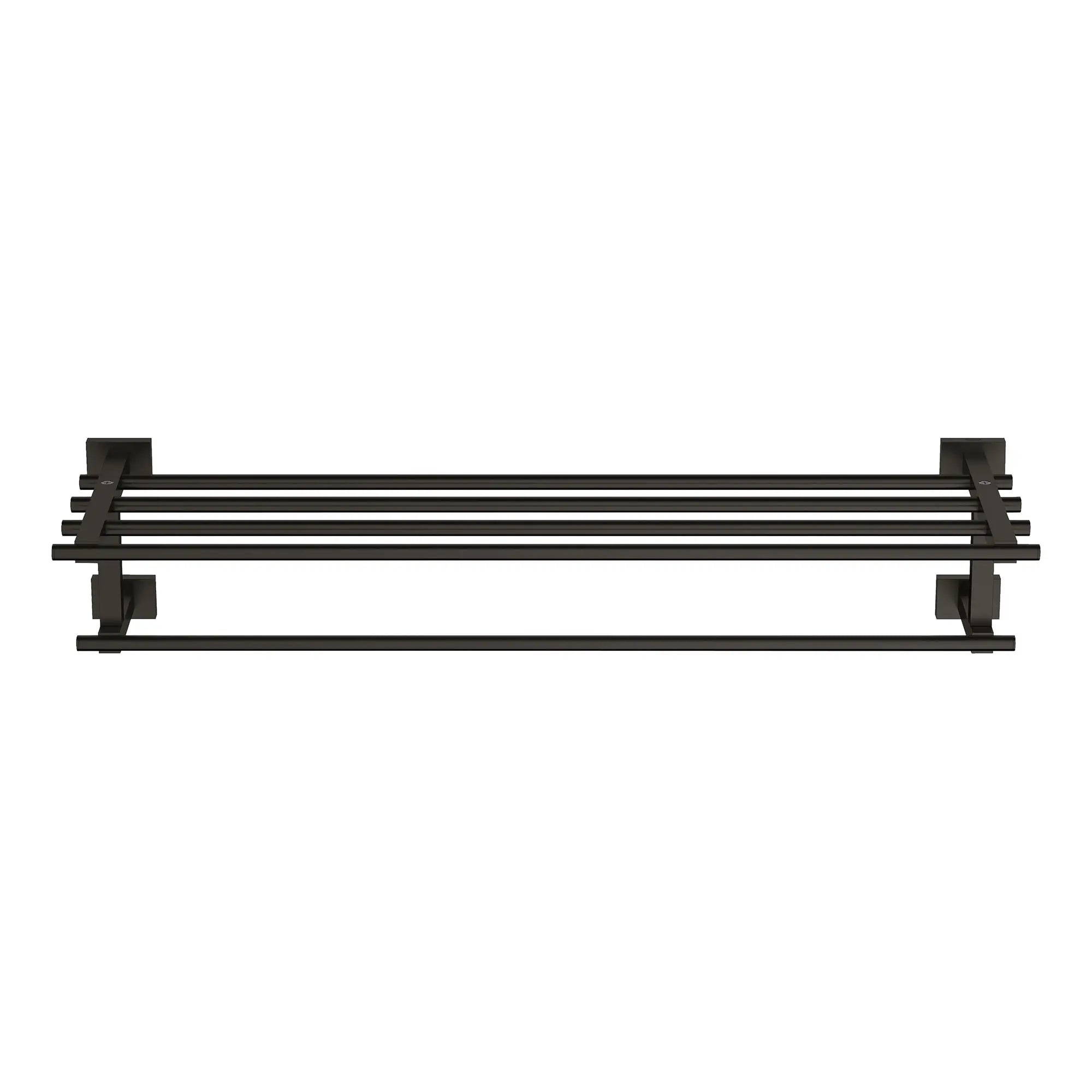23 5/8" Multi-Towel Rack // MATTE BLACK // 163487_EssentialsCube_SiloFront_405122431_0001_Apr2023_0_CDNwebp.webp