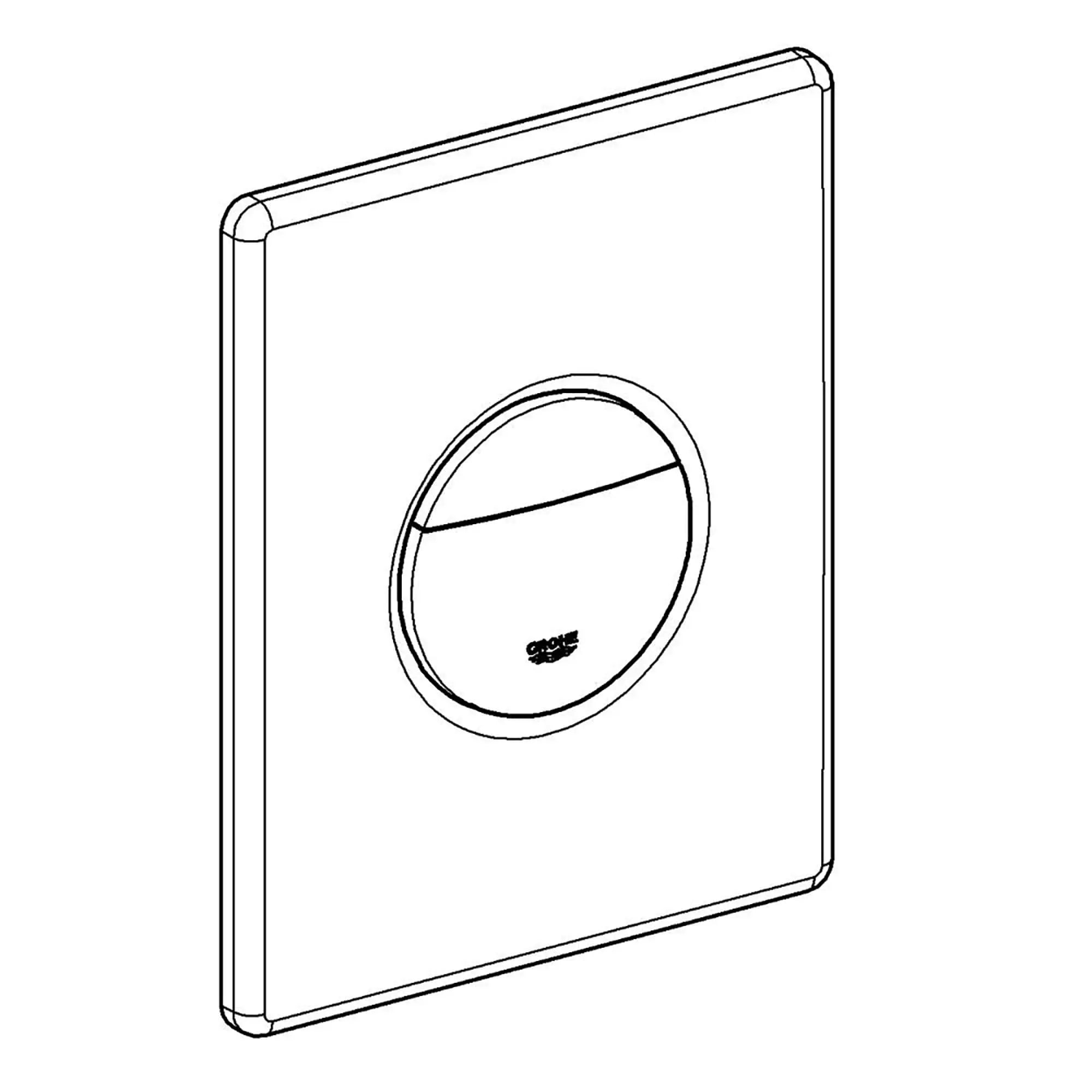 Cover Plate With Push Button // GROHE STARLIGHT CHROME // 16354_42375000-Cover_plate_with_push_button_0_CDNwebp.webp