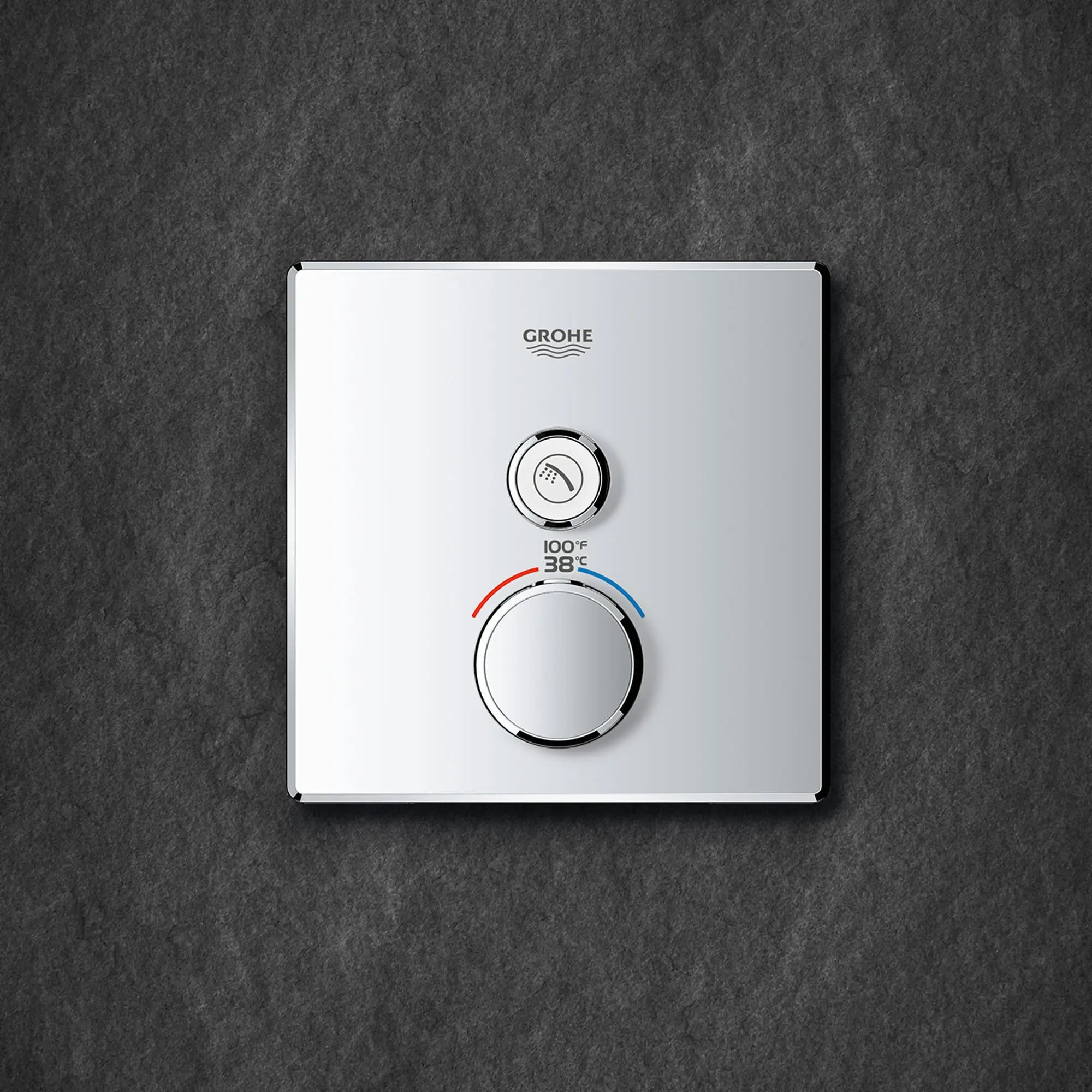Single Function Thermostatic Valve Trim // GROHE STARLIGHT CHROME // 163561_ZZH_29140000_004_01_0_CDNwebp.webp