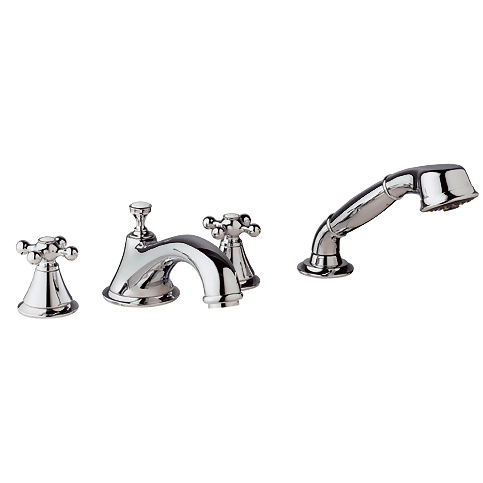 4-Hole 2-Handle Deck Mount Roman Tub Faucet with 2.5 GPM Hand Shower // GROHE STARLIGHT CHROME // 163584_25502000-Seabury-Roman-Tub-Filler-With-2-5-GPM-Personal-Hand-Shower-Chrome-Silo-2_0_CDNwebp.webp