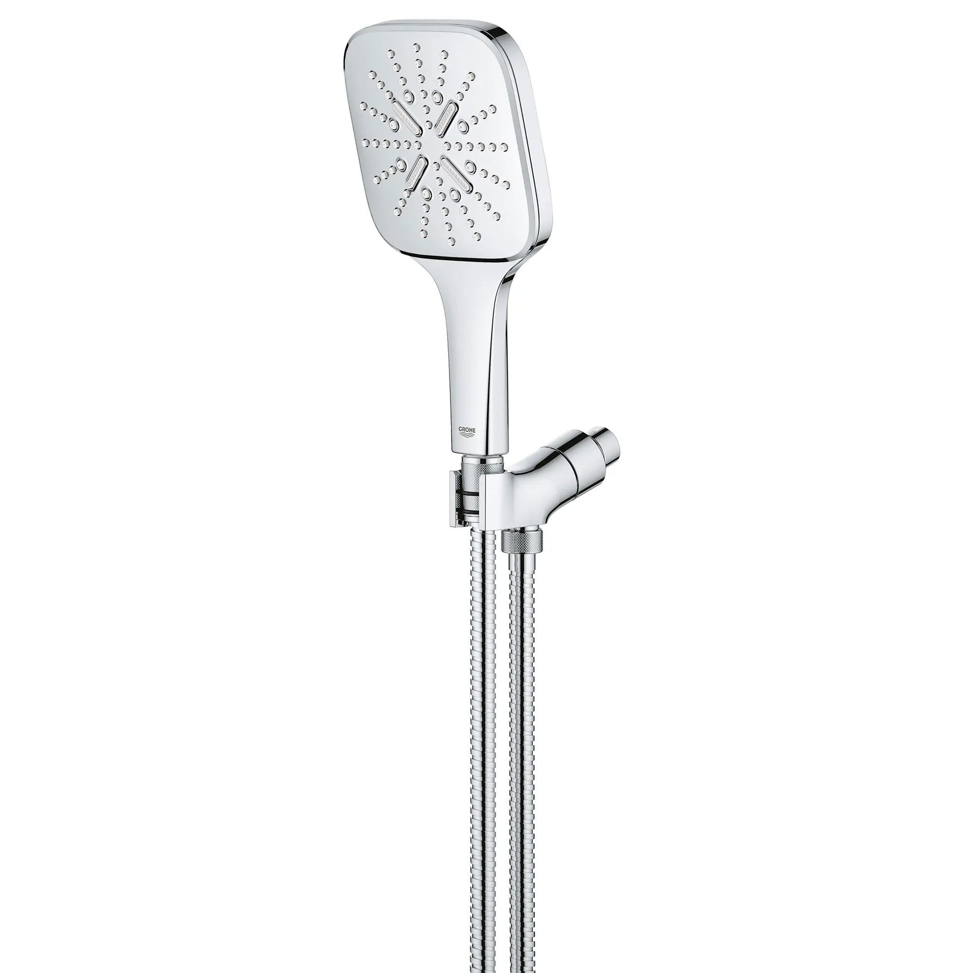 GROHE Rainshower SmartActive Handbrause – 3 Strahlarten, 61 Cm Gleitstange, Starlight Chrome