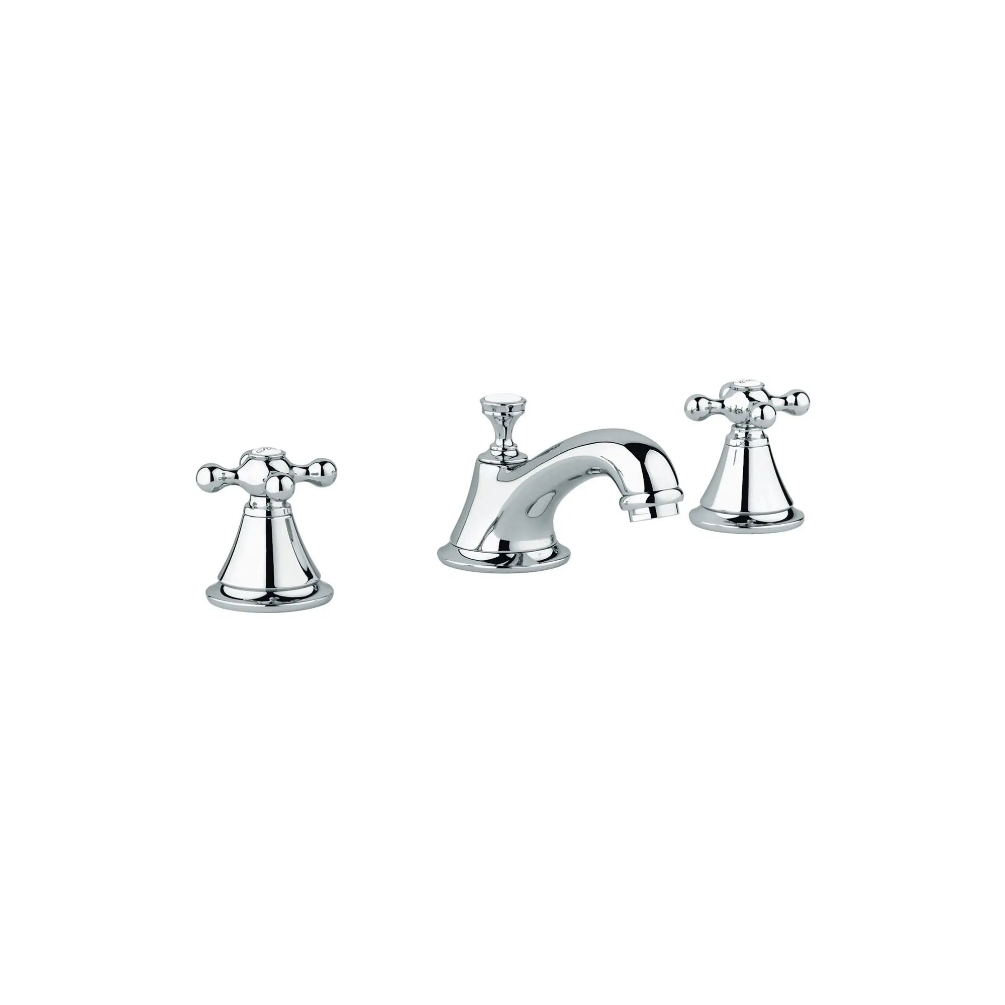 Lavatory Wideset, 1.2 gpm // GROHE STARLIGHT CHROME // 163610_20800000-Seabury-8-in-Widespread-2-Handle-Low-Arc-Bathroom-Faucet-15-GPM-in-Chrome-Silo-2_0_CDNwebp.webp