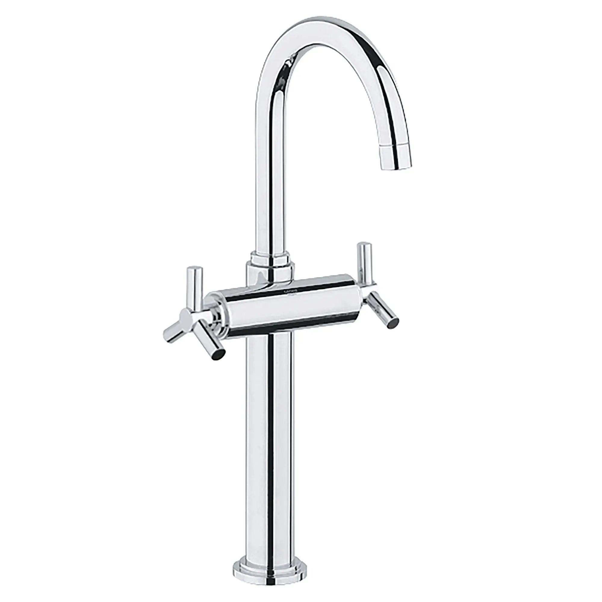 Single Hole 2-Handle Deck Mount Vessel Sink Faucet 1.2 GPM // GROHE STARLIGHT CHROME // 163626_Atrio-2-Handle-Single-Hole-High-Arc-Vessel-Bathroom-Faucet-12-GPM-in-Chrome-Silo-2_0_CDNwebp.webp
