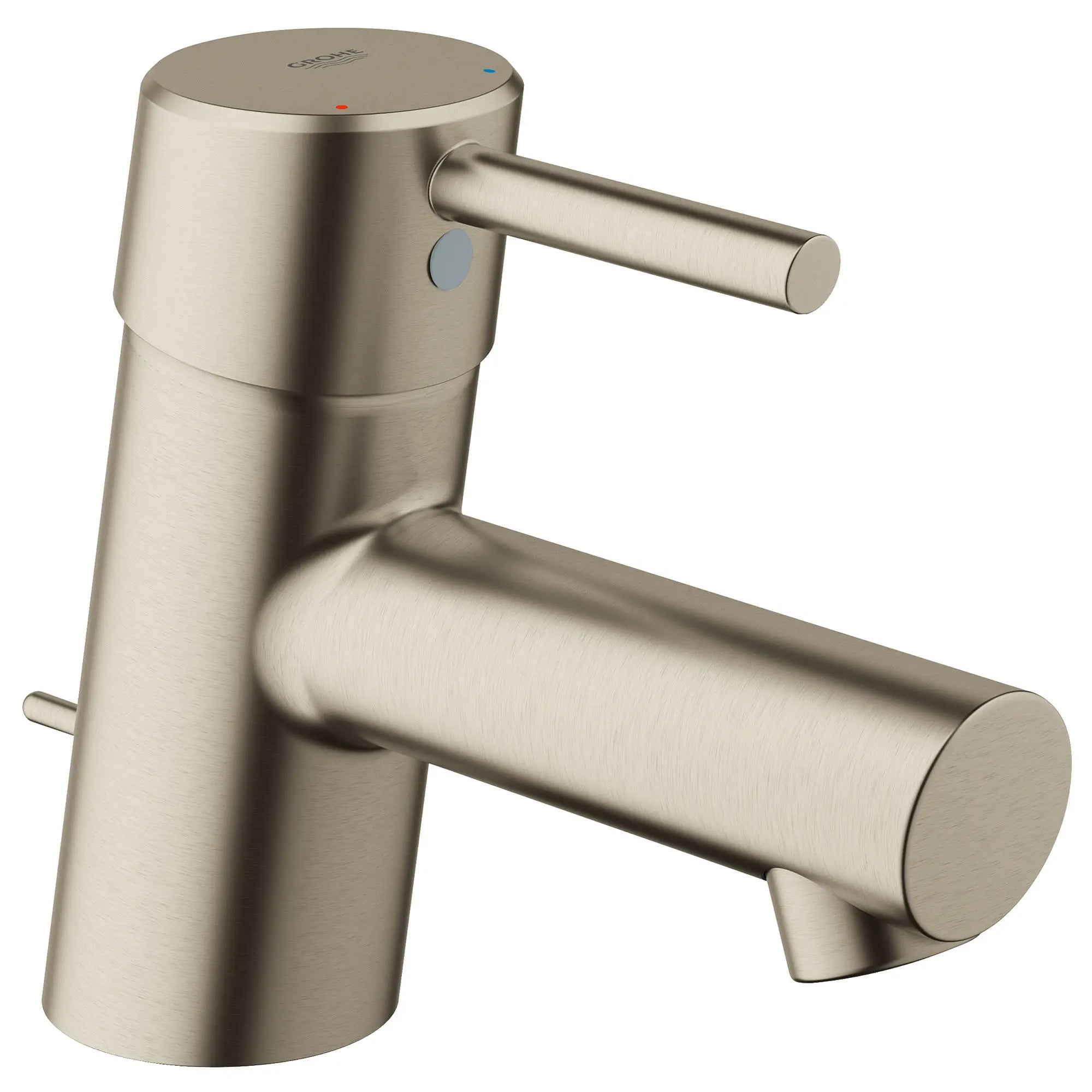 Single Hole Single-Handle XS-Size Bathroom Faucet, 1.2 GPM (4.5 L/min) // BRUSHED NICKEL INFINITYFINISH // 163630_34702EN1_0_CDNwebp.webp