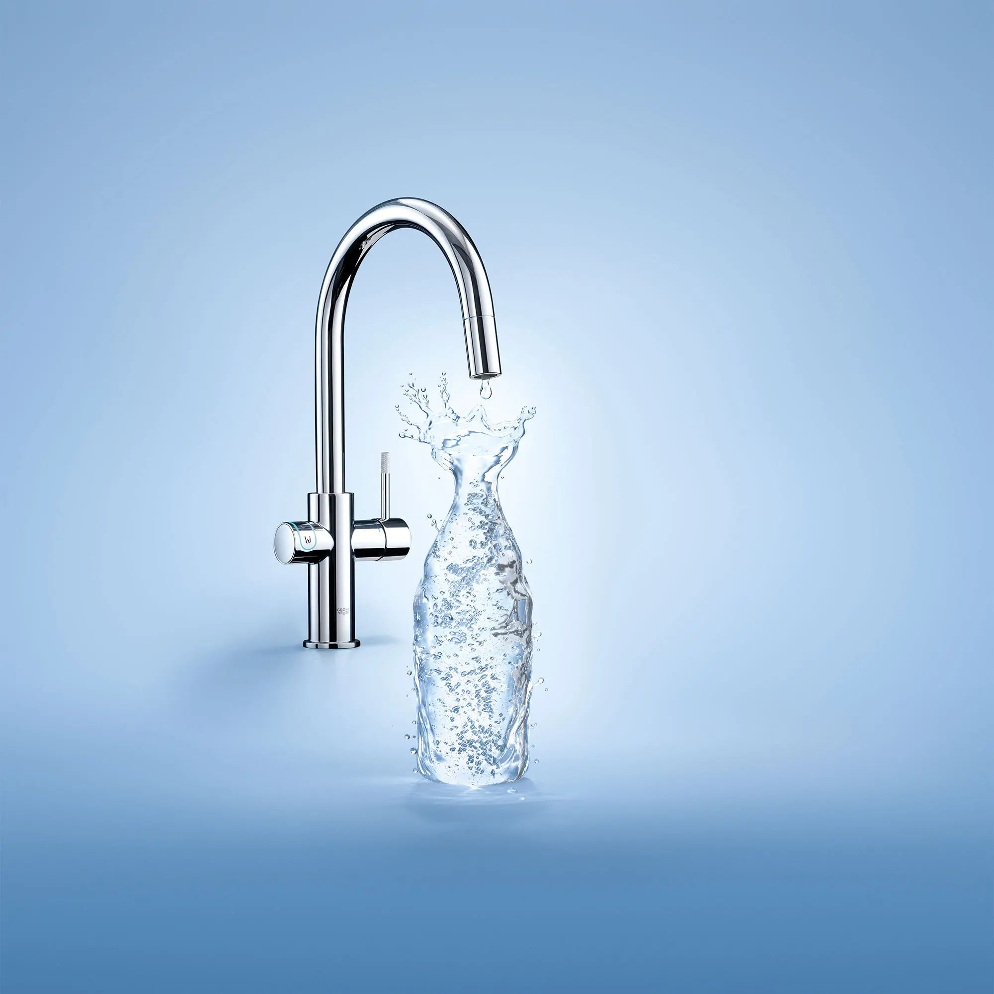 GROHE Blue Single-Handle Pull Down Kitchen Faucet Single Spray 1.75 GPM (6.6 L/min) with Chilled & Sparkling Water // GROHE STARLIGHT CHROME // 163647_B-31251002_10_0_CDNwebp.webp