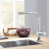 [30218001] Minta Single-Handle Pull-Out Kitchen Faucet Single Spray 1.75 GPM (6.6 L/min) with Touch Technology - GROHE StarLight Chrome