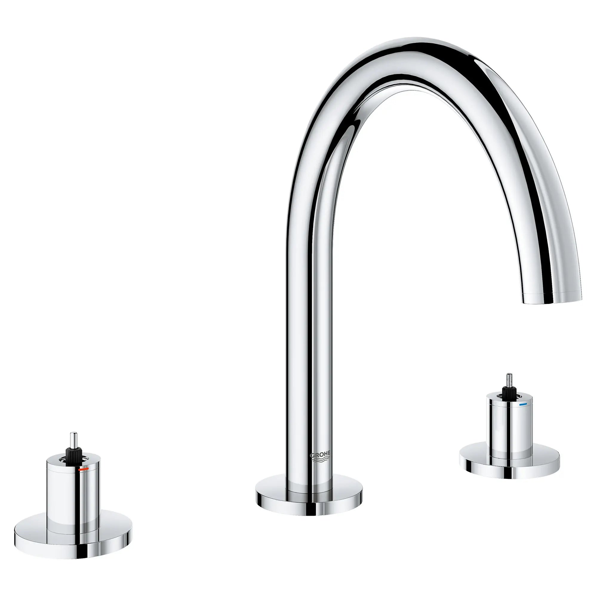 3-Hole 2-Handle Deck Mount Roman Tub Faucet // GROHE STARLIGHT CHROME // 163747_25048003_0_CDNwebp.webp