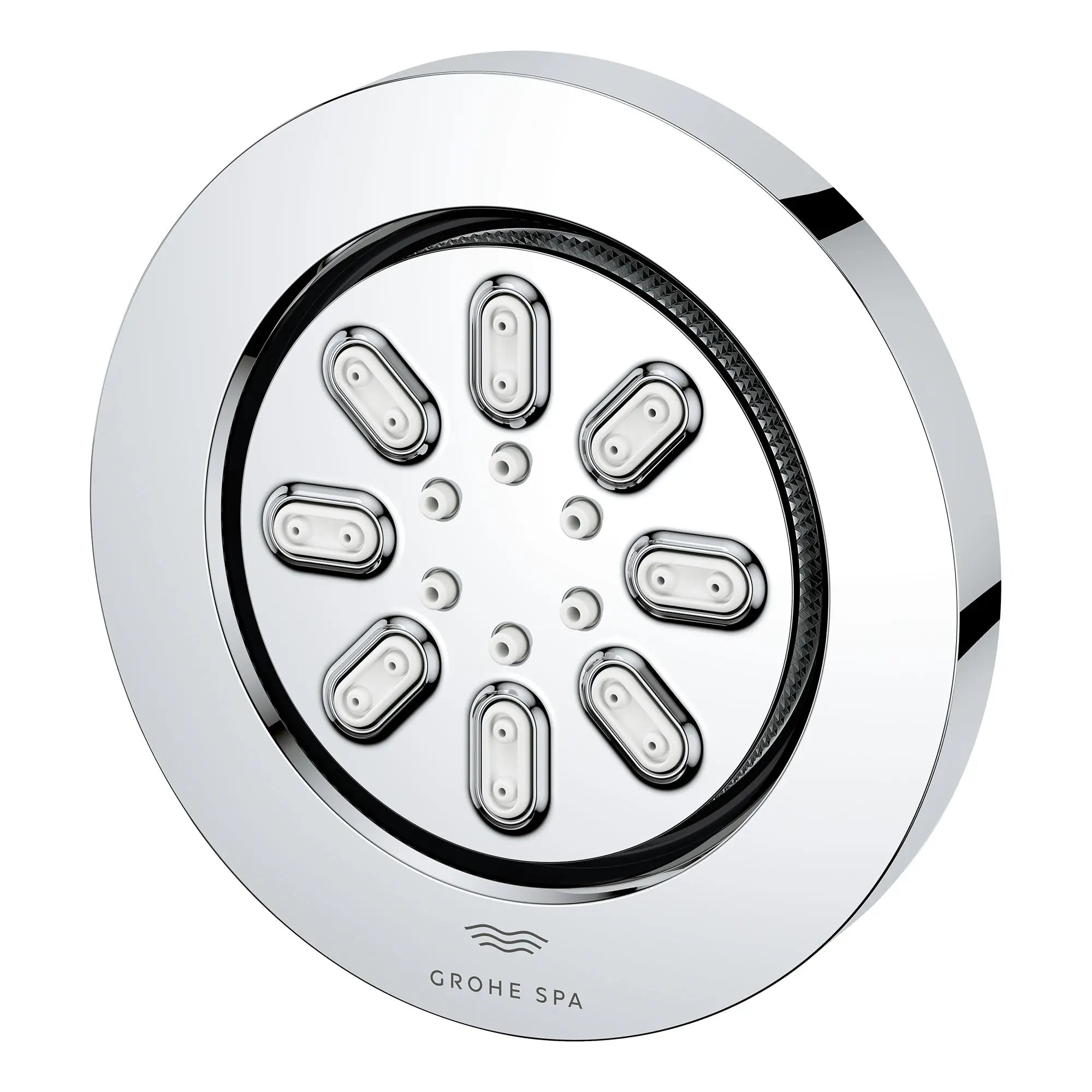 Rainshower Body Spray, Round - 2 Sprays, 0.9 GPM (3.4 L/min) // GROHE STARLIGHT CHROME // 163778_Aqua_SiloLeft_26844000_0001_Feb2023_0_CDNwebp.webp