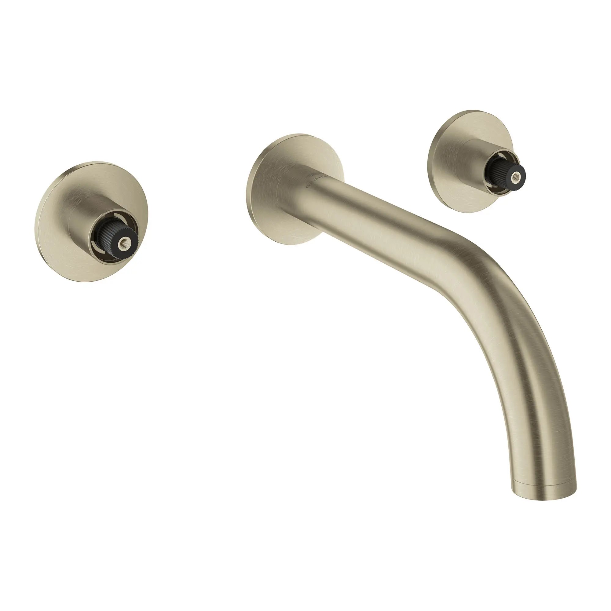 Atrio 2-Handle Wall Mount Faucet without Handles, 1.2 GPM (4.5L.min) // BRUSHED NICKEL INFINITYFINISH // 163780_Atrio_SiloRight_20663EN0_0003_Feb2023_0_CDNwebp.webp