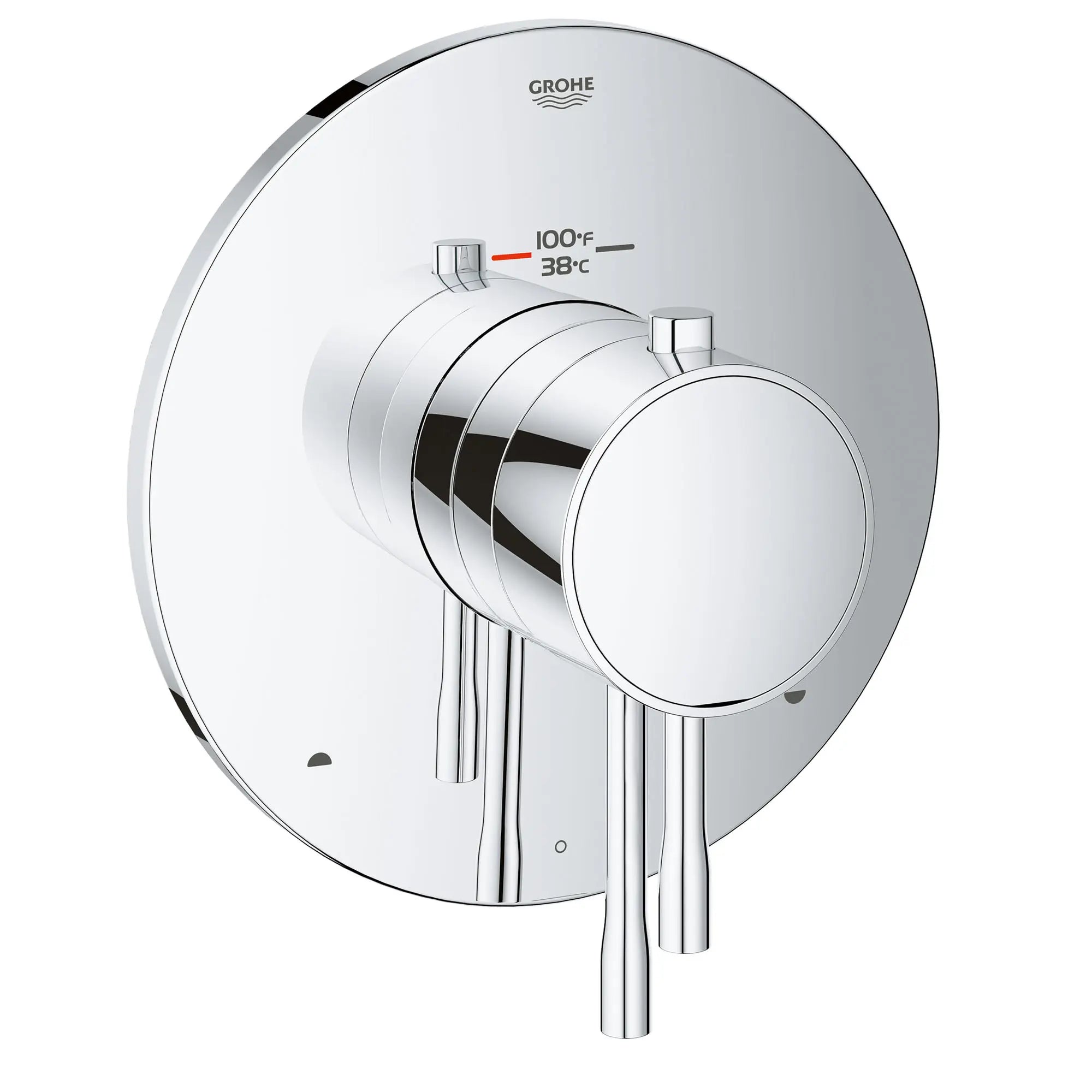 Dual Function Thermostatic Valve Trim // GROHE STARLIGHT CHROME // 163840_19988001_0_CDNwebp.webp