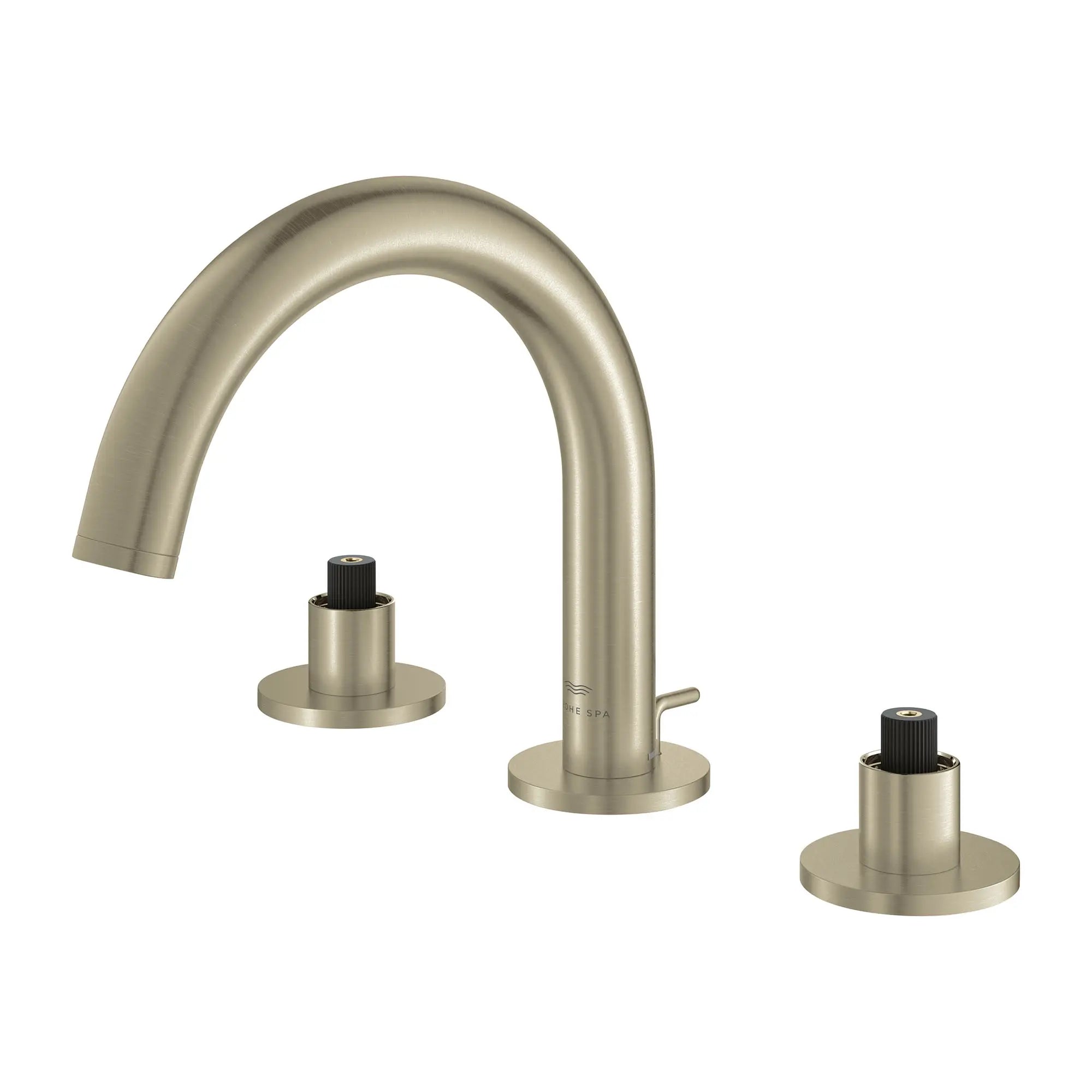 Atrio 8-inch Widespread 2-Handle S-Size Bathroom Faucet without Handles, 1.2 GPM (4.5 L/min) // BRUSHED NICKEL INFINITYFINISH // 163877_Atrio_SiloLeft_20660EN0_001_Feb2023_0_CDNwebp.webp