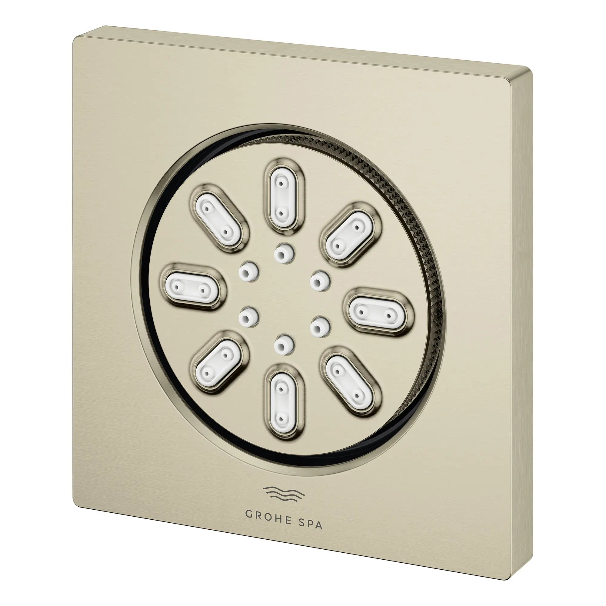 Rainshower Body Spray, Square - 2 Sprays, 0.9 GPM (3.4 L/min) // BRUSHED NICKEL INFINITYFINISH // 163878_Aqua_SiloLeft_26845EN0_0001_Feb2023_0_CDNwebp_b4255762-4d61-40a9-ad1b-420d61ca7845.webp