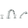 [25506000] Roman Tub Filler With 2.5 GPM Personal Hand Shower - GROHE StarLight Chrome